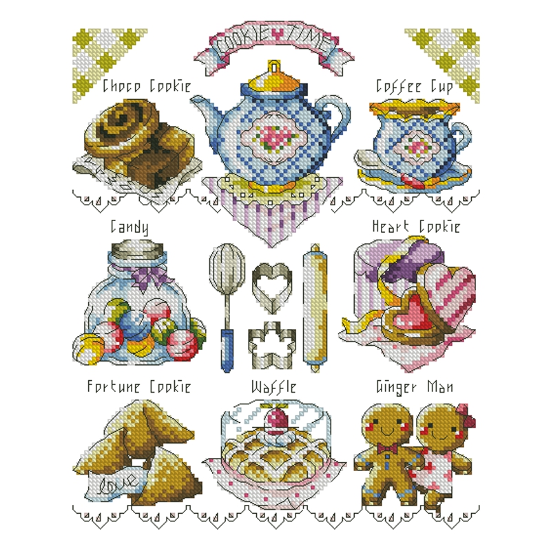 Embroidery Kitchen - ชุดปักครอสติช ชุดงานฝีมือ DIY ชุดปักลายพิมพ์เสริม ชุดงานปักครอสติชลาย Saga