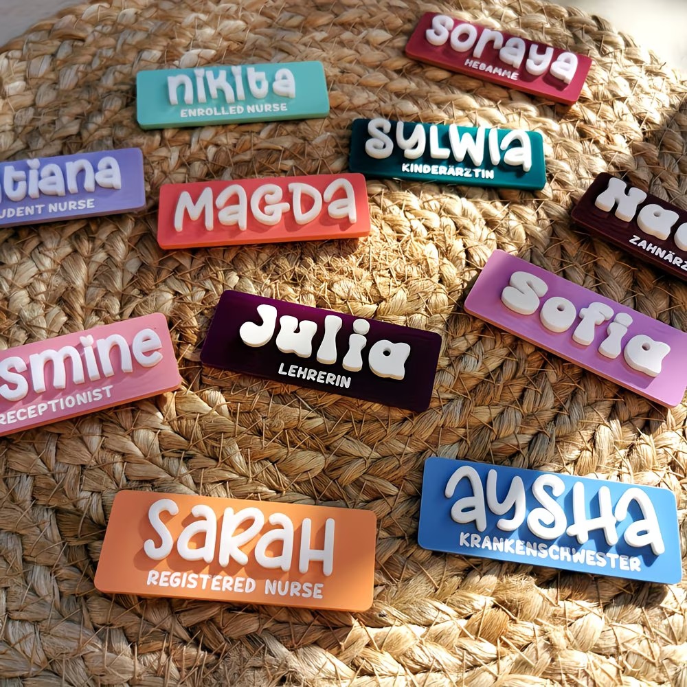 เข็มกลัดชื่อสั่งทำ ป้ายชื่ออะค - Embroidery Name บทวิจารณ์และราคา