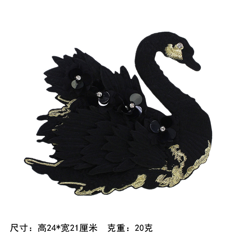 แพทช์ปักเลื่อมขนาดใหญ่ 10 ชิ้น - Embroidery On Black Shirt บทวิจารณ์และราคา