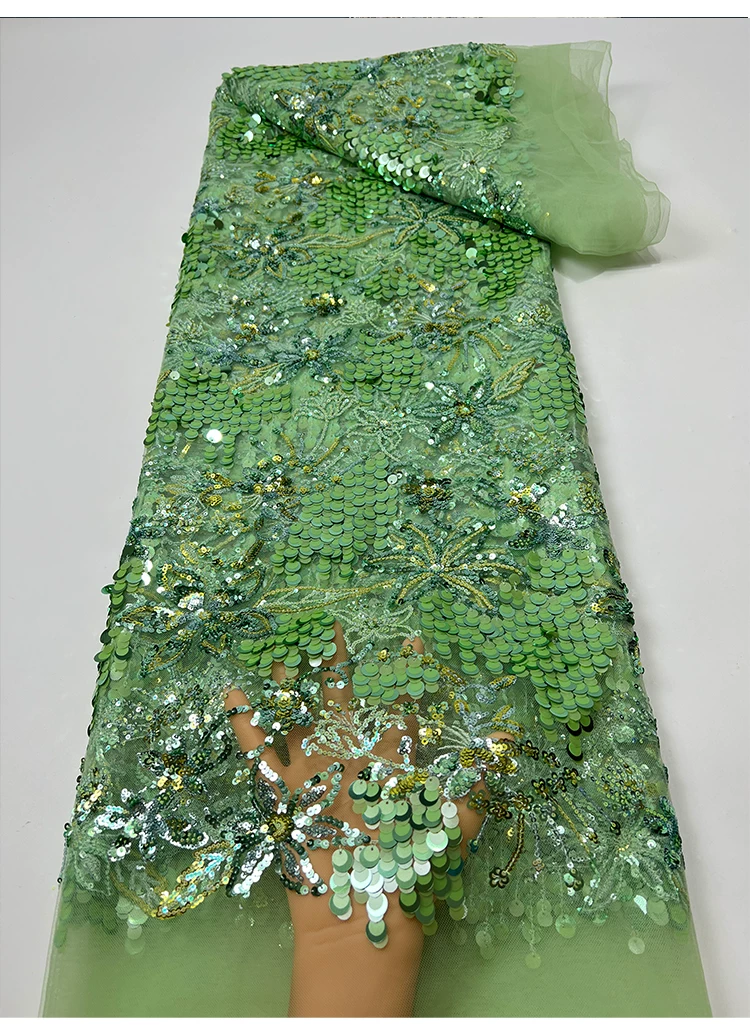 ผ้าตาข่ายปักลูกปัดลายดอกไม้ขนา - Embroidery Underlay บทวิจารณ์และราคา
