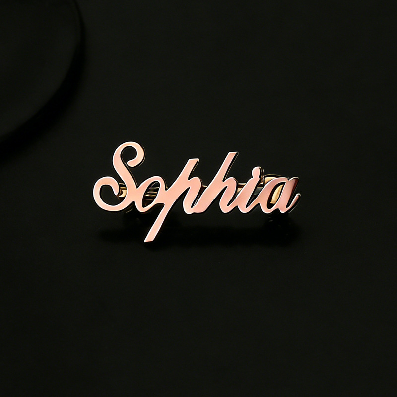 เข็มกลัดติดเสื้อสแตนเลสสตีล สล - Embroidery Name บทวิจารณ์และราคา