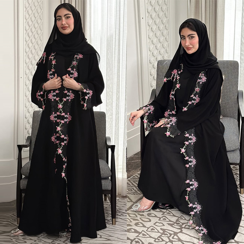 ชุดอาบายะห์สำหรับผู้หญิง ชุดอี - Embroidery Kaftan บทวิจารณ์และราคา