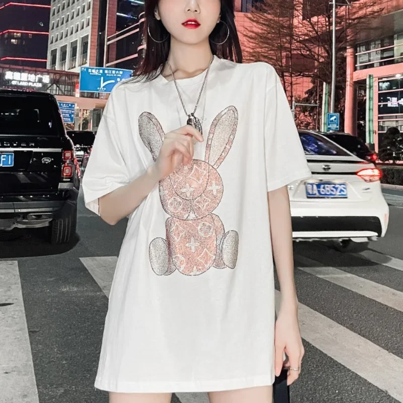 เสื้อยืดลำลองฤดูร้อนสำหรับผู้ห - Embroidery Print บทวิจารณ์และราคา