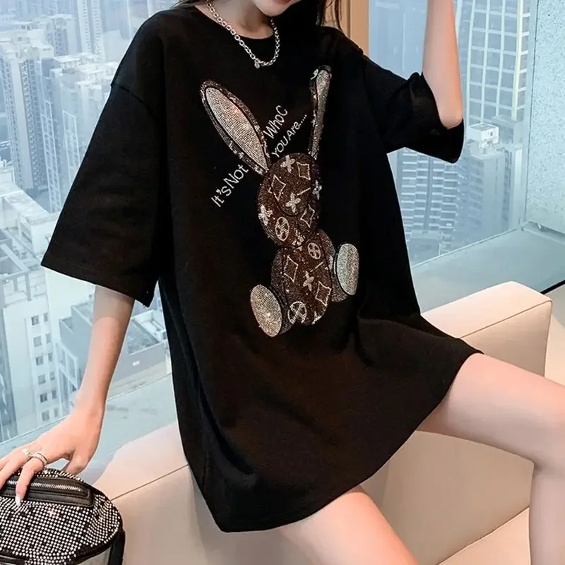 เสื้อยืดลำลองฤดูร้อนสำหรับผู้ห - Embroidery Print บทวิจารณ์และราคา