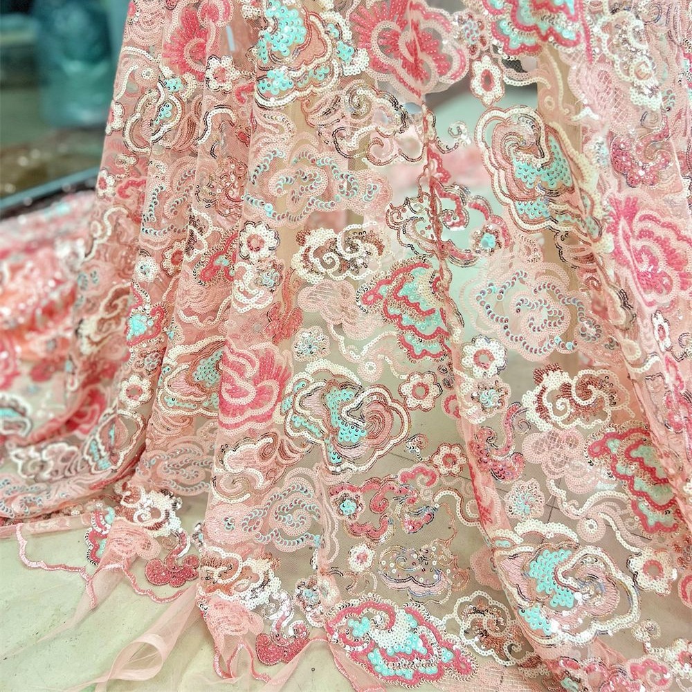 2 หลา/ล็อต ผ้าลูกไม้ปักลายดอกไ - Embroidery Underlay บทวิจารณ์และราคา