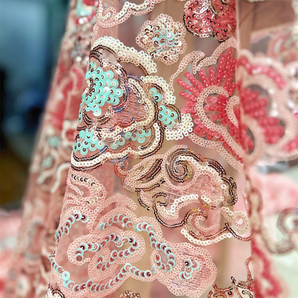 2 หลา/ล็อต ผ้าลูกไม้ปักลายดอกไ - Embroidery Underlay บทวิจารณ์และราคา