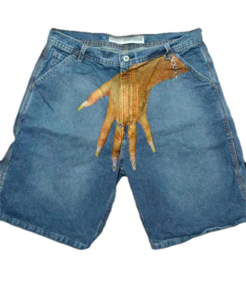 กางเกงยีนส์ขาสั้นสไตล์วินเทจ D - Embroidery Jeans บทวิจารณ์และราคา