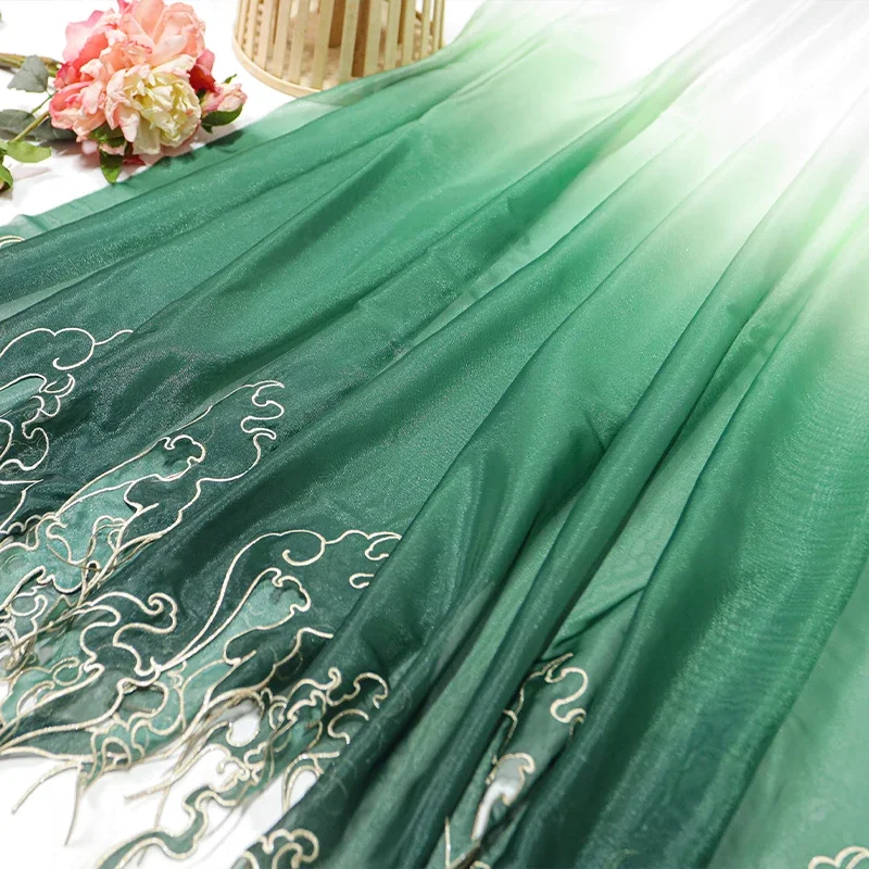 ผ้าปักลายดอกบัวแบบจีนไล่เฉดสี  - Embroidery Design Free บทวิจารณ์และราคา