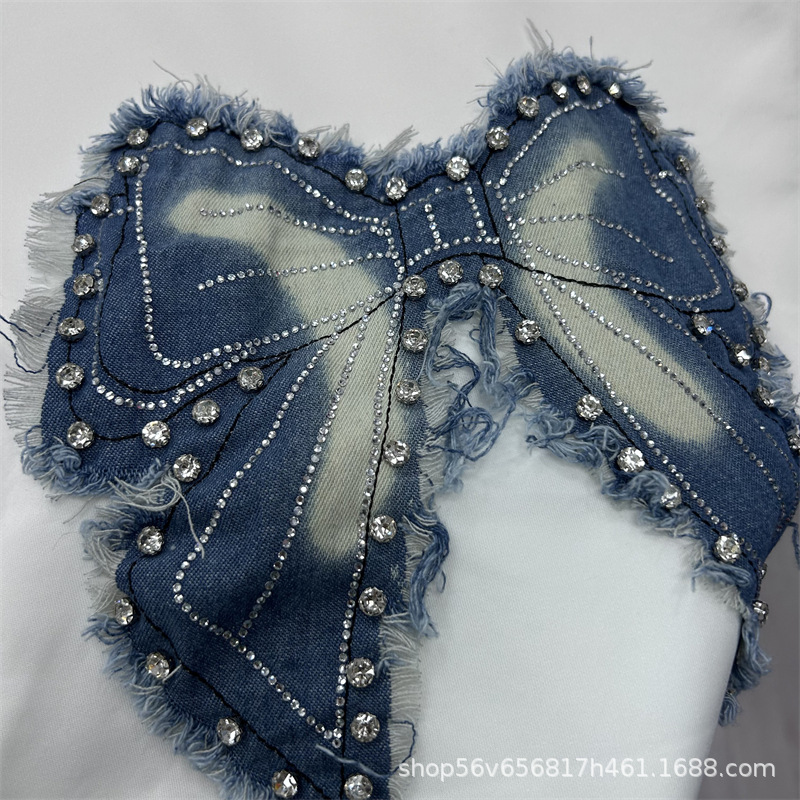 ชุดเซ็ตสองชิ้นสำหรับผู้หญิง สไ - Embroidery Jeans บทวิจารณ์และราคา