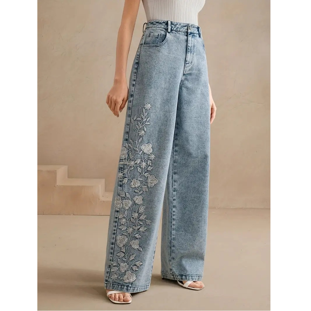 กางเกงยีนส์ Y2K รุ่นใหม่ ปี 20 - Embroidery Jeans บทวิจารณ์และราคา