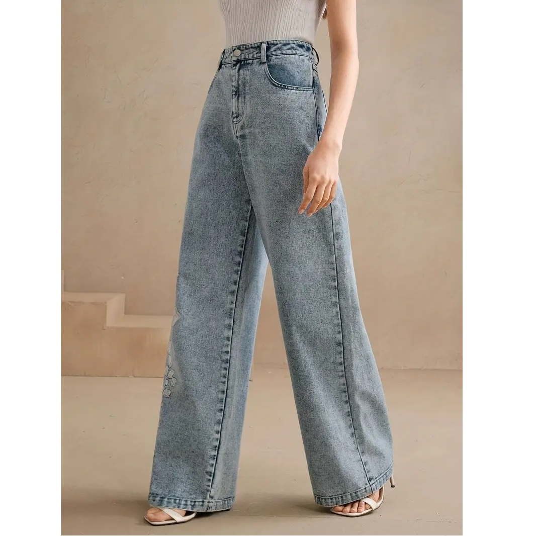 กางเกงยีนส์ Y2K รุ่นใหม่ ปี 20 - Embroidery Jeans บทวิจารณ์และราคา