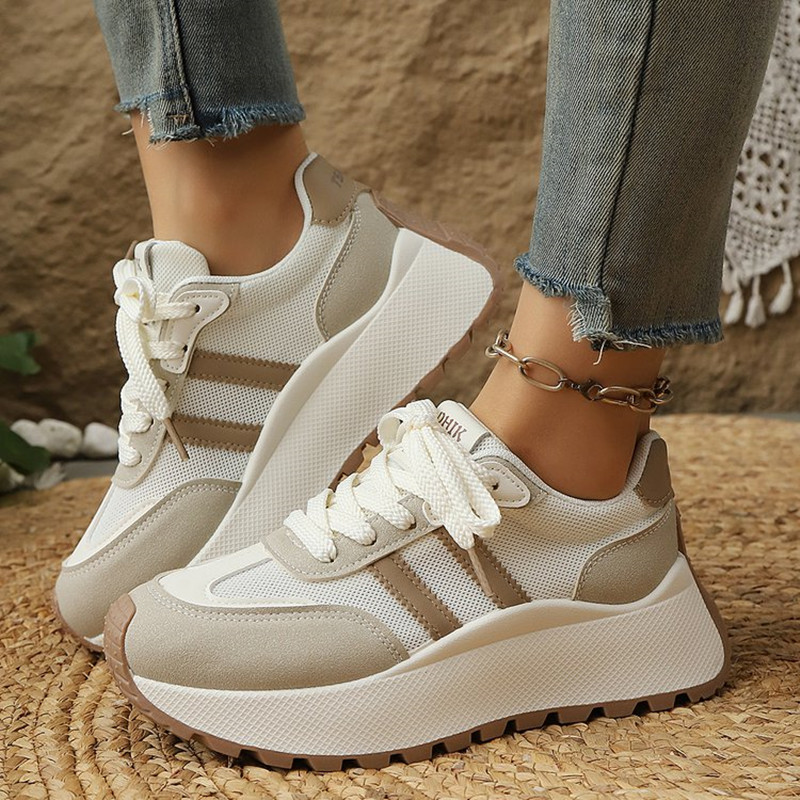 รองเท้าผ้าตาข่ายระบายอากาศแฟชั - Embroidery White บทวิจารณ์และราคา