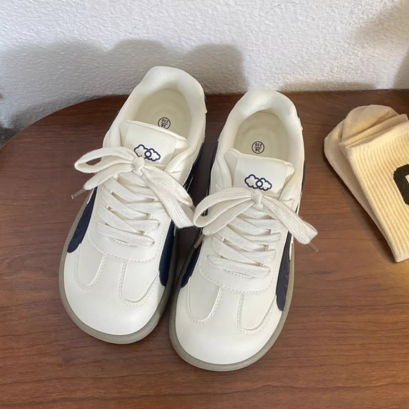 รองเท้าผ้าใบผู้หญิงสไตล์วินเทจ - Embroidery White บทวิจารณ์และราคา