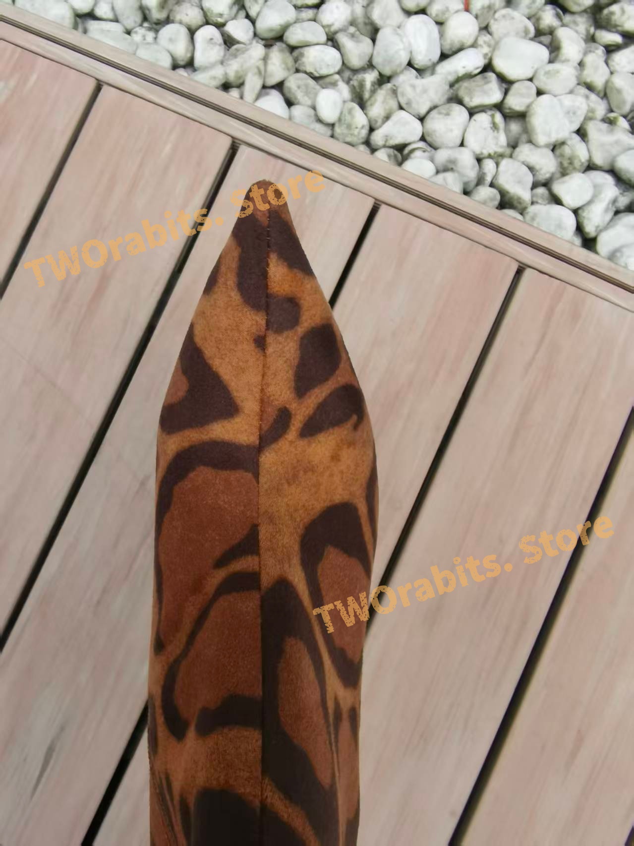 รองเท้าบูทหุ้มข้อลายเสือดาว ปล - Embroidery Print บทวิจารณ์และราคา