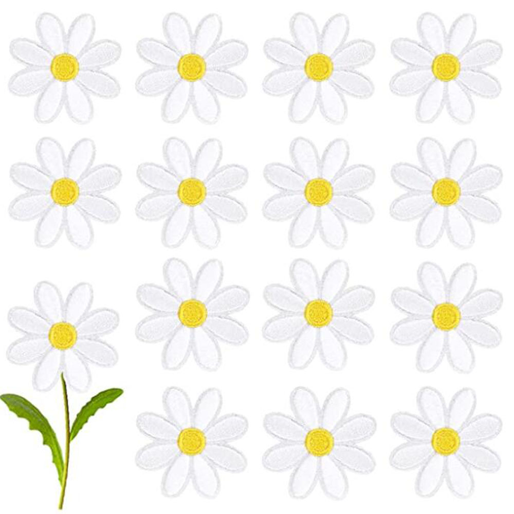 แพทช์รูปดอกเดซี่ 10 ชิ้น สำหรั - Embroidery Daisy Flower บทวิจารณ์และราคา