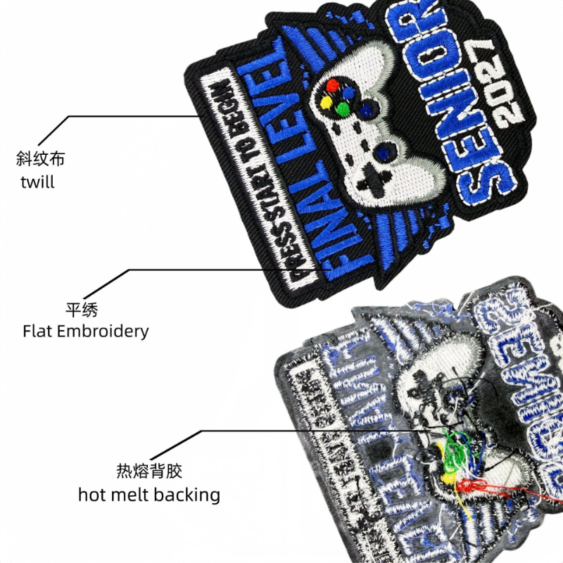 ใหม่ สีน้ำเงินดำ ธีมรับปริญญา  - Embroidery On Black Shirt บทวิจารณ์และราคา